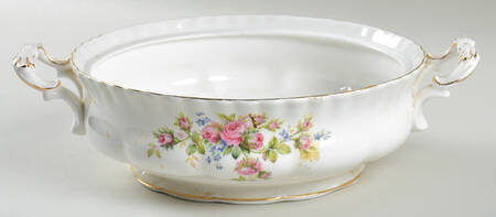 Moss Rose (Montrose Shape) Round Vegetable No Lid