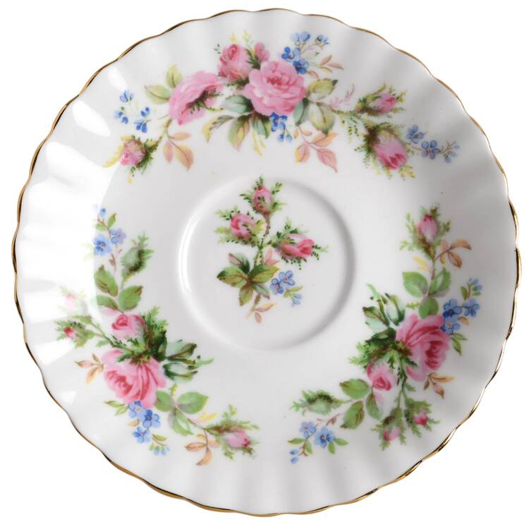Moss Rose (Montrose Shape) Saucer for Demitasse Cup