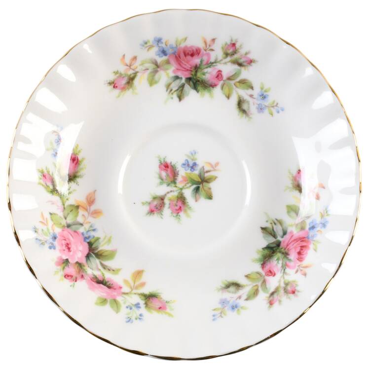 Moss Rose (Montrose Shape) Saucer by Royal Albert