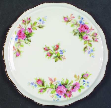Moss Rose (Montrose Shape) Tea Tile