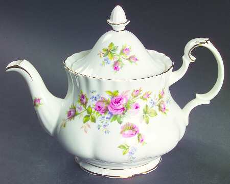 Moss Rose (Montrose Shape) Mini Teapot & Lid