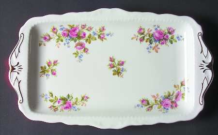 Moss Rose (Montrose Shape) Large Sandwich Tray