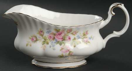 Moss Rose (Montrose Shape) Gravy Boat
