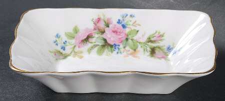 Moss Rose (Montrose Shape) 5" Rectangular Sweet Meat