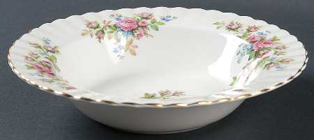 Moss Rose (Montrose Shape) Rim Soup Bowl