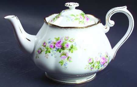 Moss Rose (Hampton, Older) Teapot & Lid