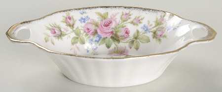 Moss Rose (Hampton, Older) Oval Sweet Meat Dish