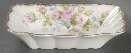 Moss Rose (Hampton, Older) 5" Rectangular Sweet Meat