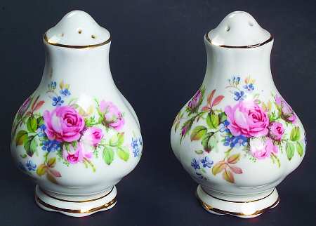 Moss Rose (Hampton, New) Salt & Pepper Set by Royal Albert