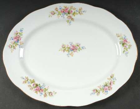 Moss Rose (Hampton, New) 15" Oval Serving Platter