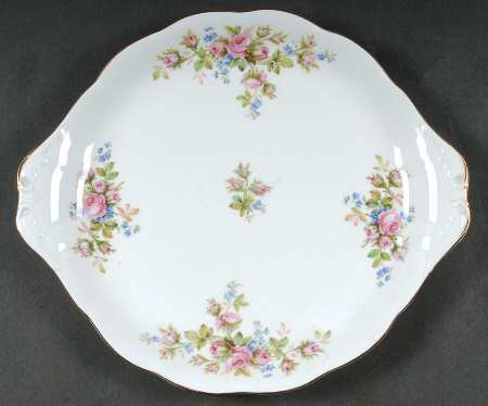 Moss Rose (Hampton, New) Handled Cake Plate