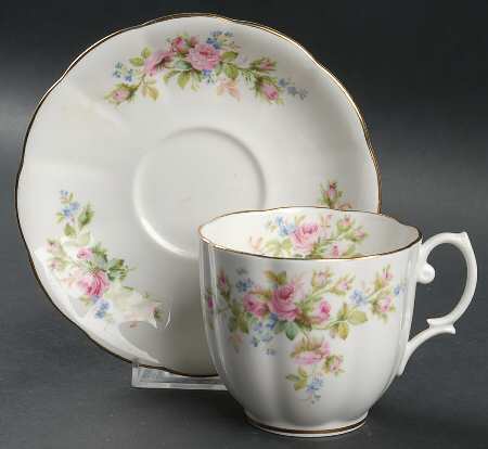 Moss Rose (Hampton, New) Breakfast Cup & Saucer Set