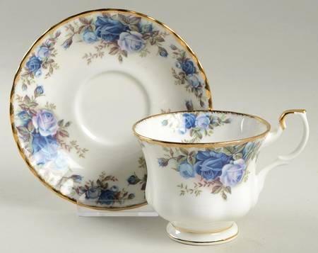 Moonlight Rose Footed Cup & Saucer Set