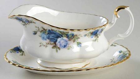 Moonlight Rose Gravy Boat & Underplate