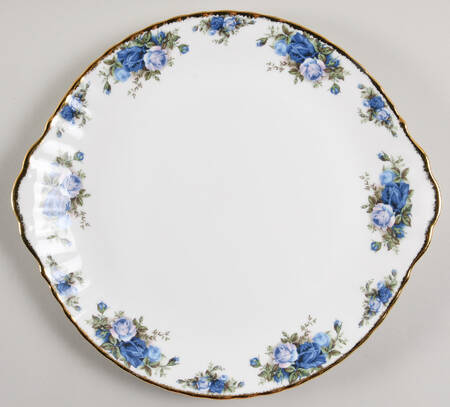 Moonlight Rose Handled Cake Plate