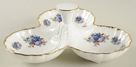 Moonlight Rose 3 Part Condiment Server W/Center Handle