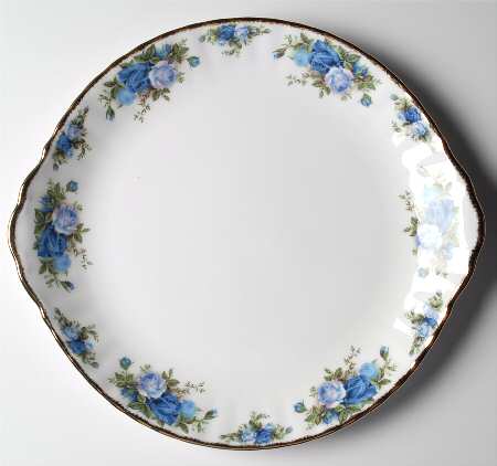 Moonlight Rose Handled Cake Plate