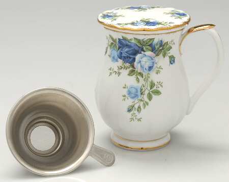 Moonlight Rose Mug with Lid & Infuser