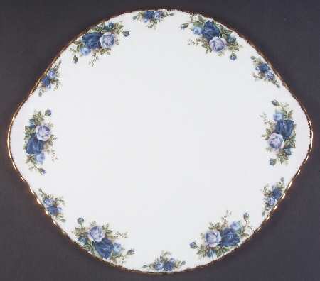 Moonlight Rose Low Footed Cake Plate