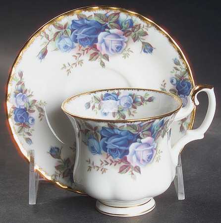 Moonlight Rose Footed Demitasse Cup & Saucer Set