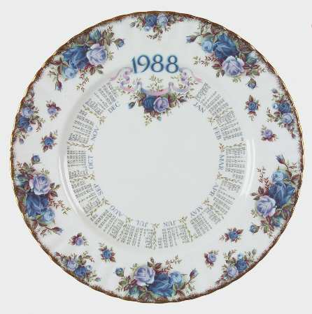 Moonlight Rose Calendar Plate