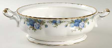 Moonlight Rose Round Vegetable No Lid