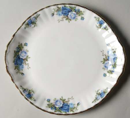 Moonlight Rose Handled Cake Plate