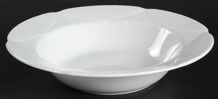 Morning Star (All White) Rim Soup Bowl