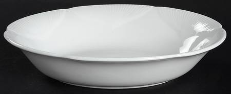 Morning Star (All White) 9" Oval Vegetable Bowl