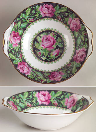 Needle Point Lugged Cereal Bowl