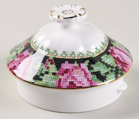 Needle Point Lid for Teapot