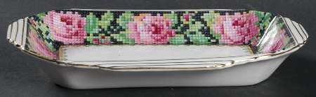 Needle Point Rectangular Sweet Meat Dish