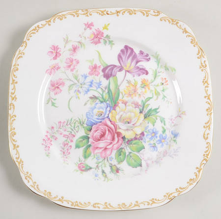 Nosegay Square Luncheon Plate