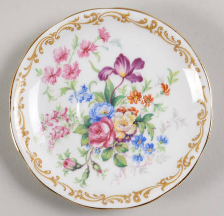 Nosegay Saucer for Footed Demitasse Cup