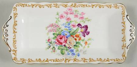 Nosegay Tray for Creamer & Sugar with Lid