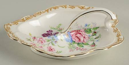 Nosegay Handled Leaf Dish