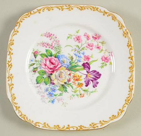 Nosegay Square Salad Plate