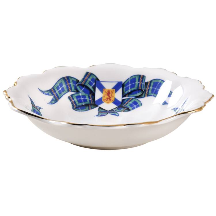 Nova Scotia Tartan Small Shell Shaped Dish