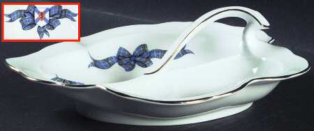 Nova Scotia Tartan Handled Leaf Dish