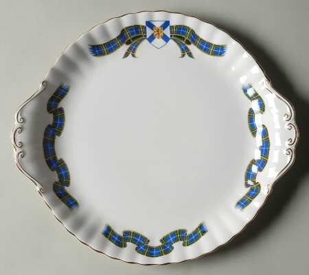Nova Scotia Tartan Handled Cake Plate