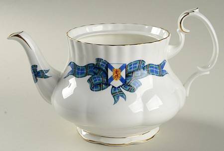 Nova Scotia Tartan Teapot No Lid