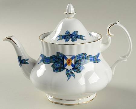 Nova Scotia Tartan Teapot & Lid