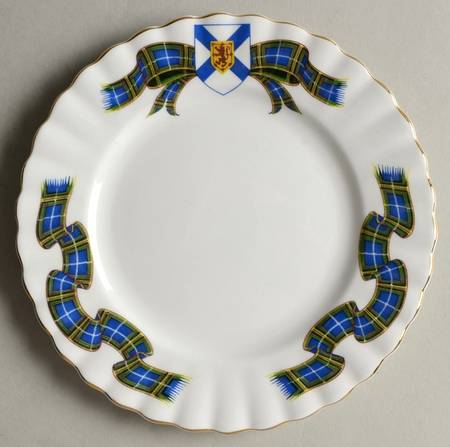 Nova Scotia Tartan Bread & Butter Plate
