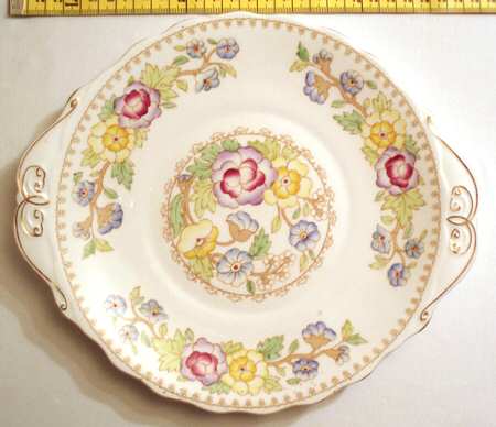 Old Cathay Handled Cake Plate