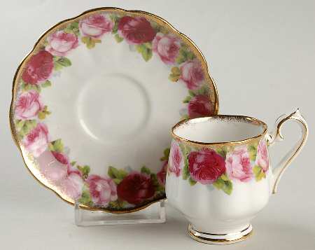 The Old Country Footed Demitasse Cup & Saucer Set