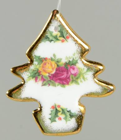 Old Country Roses Tree Shaped Ornament