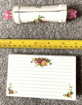 Old Country Roses Recipe Stand with Cards Set