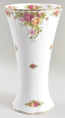 Old Country Roses 9" Flared Vase