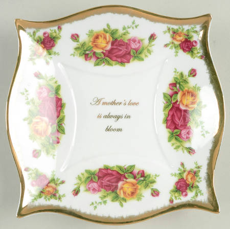 Old Country Roses Silver Tray