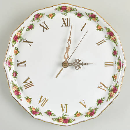 Old Country Roses Clock Plate by Royal Albert